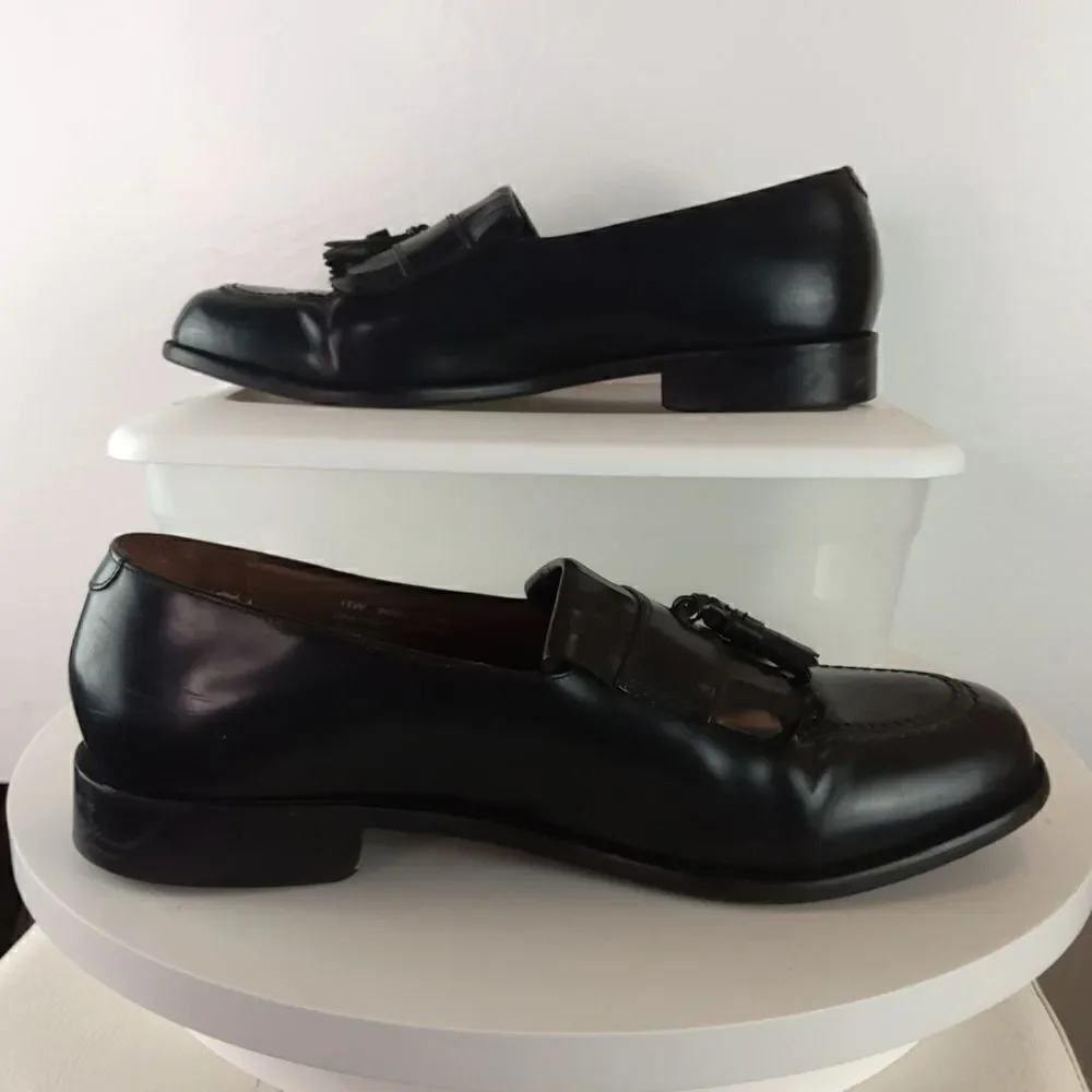 Bostonian classics black leather tassel loafers
